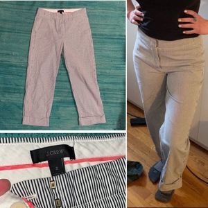 J.Crew Seersucker pinstripe pants size 2